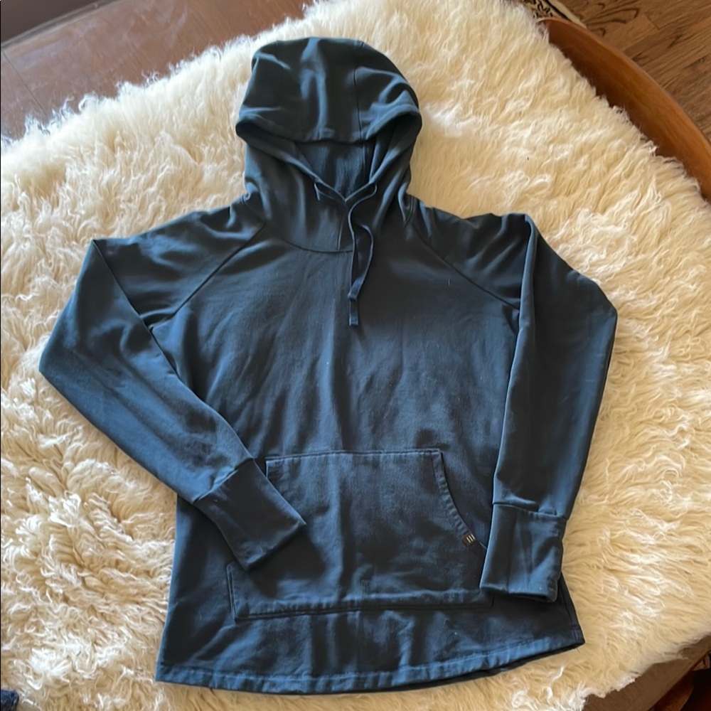 Free Fly apparel hoodie, small, blue gray color